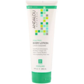 ANDALOU NATURALS, BODY LOTION, COOLING, ALOE MINT, 8 FL OZ / 236ml