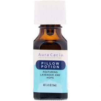 AURA CACIA, PILLOW POTION, LAVENDER AND HOPS, .5 FL OZ / 15ml