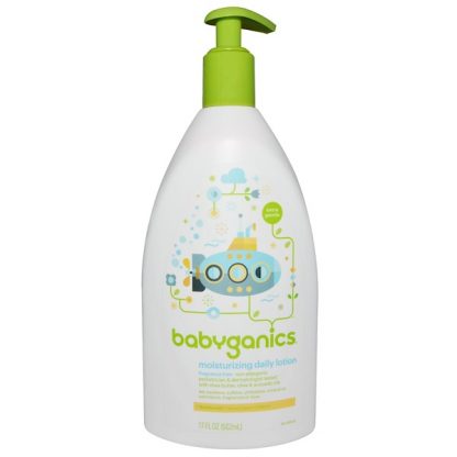 BABYGANICS, EXTRA GENTLE, MOISTURIZING DAILY LOTION, FRAGRANCE FREE, 17 FL OZ / 502ml