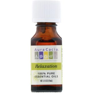 AURA CACIA, 100% PURE ESSENTIAL OILS, RELAXATION, .5 FL OZ / 15ml