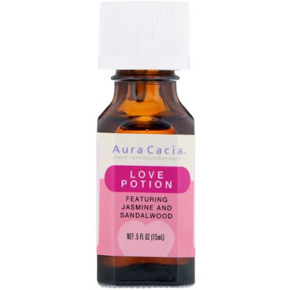 AURA CACIA, LOVE POTION, JASMINE AND SANDALWOOD, .5 FL OZ / 15ml