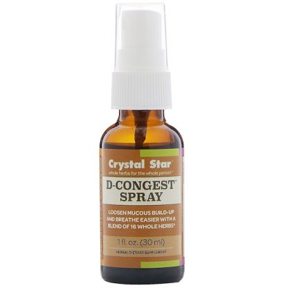 CRYSTAL STAR, D-CONGEST SPRAY, 1 FL OZ / 30ml