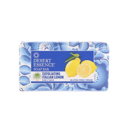 DESERT ESSENCE, SOAP BAR, EXFOLIATING ITALIAN LEMON, 5 OZ / 142g