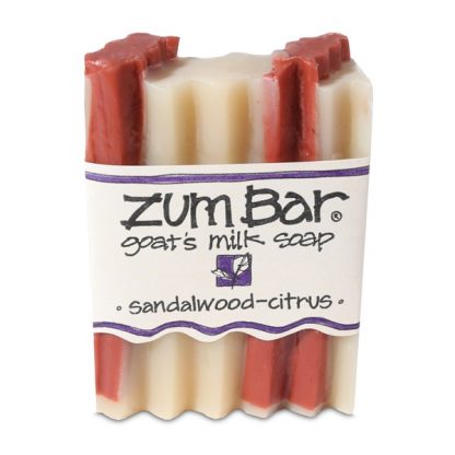 INDIGO WILD, ZUM BAR, GOAT'S MILK SOAP, SANDALWOOD-CITRUS, 3 OZ BAR