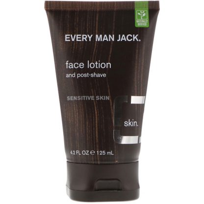 EVERY MAN JACK, FACE LOTION, SENSITIVE SKIN, FRAGRANCE FREE, 4.2 FL OZ / 125ml