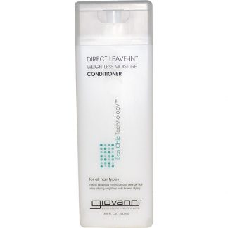 GIOVANNI, DIRECT LEAVE-IN WEIGHTLESS MOISTURE CONDITIONER, 8.5 FL OZ / 250ml