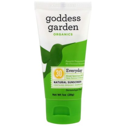 GODDESS GARDEN, ORGANICS, EVERYDAY, NATURAL SUNSCREEN, SPF 30, 1 OZ / 28g