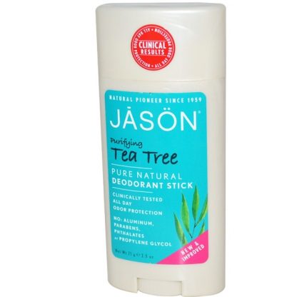 JASON NATURAL, DEODORANT STICK, PURIFYING TEA TREE, 2.5 OZ / 71g