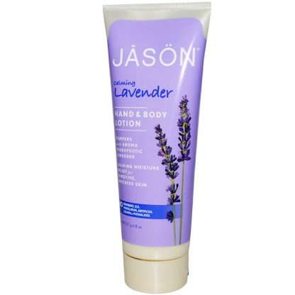 JASON NATURAL, HAND & BODY LOTION, CALMING LAVENDER, 8 OZ / 227g