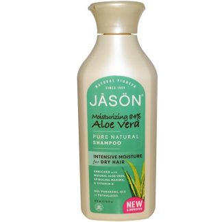 JASON NATURAL, PURE NATURAL SHAMPOO, ALOE VERA, 16 FL OZ / 473ml