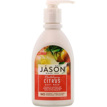 JASON NATURAL, BODY WASH, REVITALIZING CITRUS, 30 FL OZ / 887ml