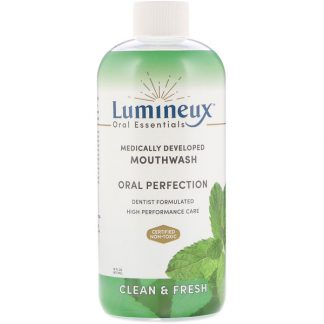 LUMINEUX ORAL ESSENTIALS, MEDICALLY DEVELOPED MOUTHWASH, ORAL PERFECTION, CLEAN & FRESH, 16 FL OZ / 473ml