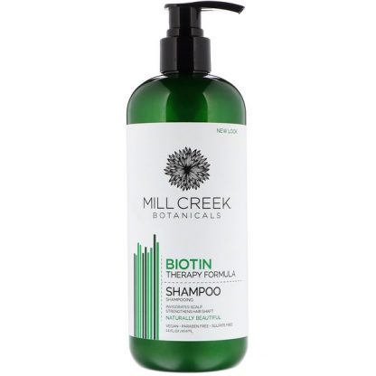 MILL CREEK BOTANICALS, BIOTIN SHAMPOO, THERAPY FORMULA, 14 FL OZ / 414ml