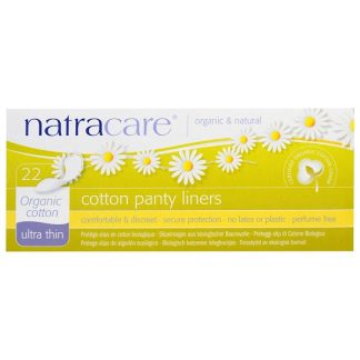 NATRACARE, COTTON PANTY LINERS, ULTRA THIN, ORGANIC COTTON, 22 PANTY LINERS