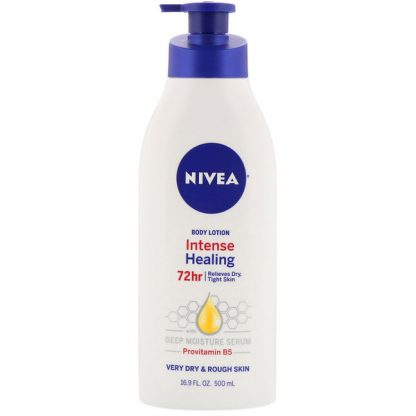 NIVEA, INTENSE HEALING BODY LOTION, VERY DRY & ROUGH SKIN, 16.9 FL OZ / 500ml