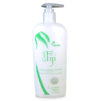 ORGANIC FIJI, FACE AND BODY LOTION WITH ORGANIC COCONUT OIL, CUCUMBER MELON, 12 OZ / 354ml