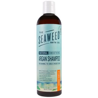 THE SEAWEED BATH CO., NATURAL SMOOTHING ARGAN SHAMPOO, CITRUS VANILLA, 12 FL OZ / 360ml