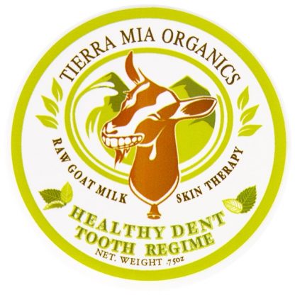 TIERRA MIA ORGANICS, RAW GOAT MILK SKIN THERAPY, HEALTHY DENT TOOTH REGIME, .75 OZ