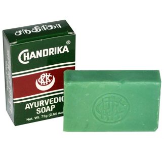 CHANDRIKA SOAP, CHANDRIKA, AYURVEDIC SOAP, 1 BAR, 2.64 OZ / 75g