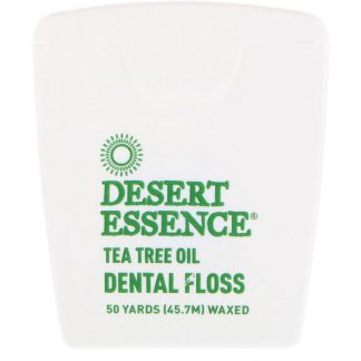 DESERT ESSENCE, TEA TREE OIL DENTAL FLOSS, WAXED, 50 YDS (45.7 M)