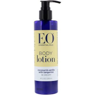 EO PRODUCTS, BODY LOTION, COCONUT & VANILLA WITH TANGERINE, 8 FL OZ / 236ml