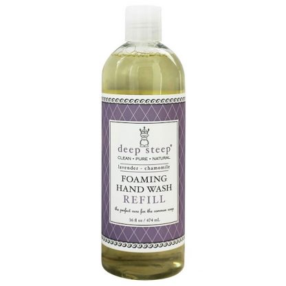 DEEP STEEP, FOAMING HAND WASH, REFILL, LAVENDER - CHAMOMILE, 16 FL OZ / 474ml