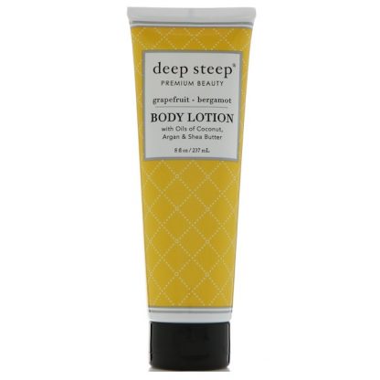 DEEP STEEP, BODY LOTION, GRAPEFRUIT - BERGAMOT, 8 FL OZ / 237ml