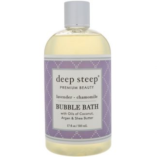 DEEP STEEP, BUBBLE BATH, LAVENDER - CHAMOMILE, 17 FL OZ / 503ml