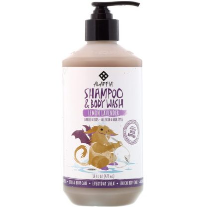 EVERYDAY SHEA, SHAMPOO & BODY WASH, BABIES & KIDS, LEMON LAVENDER, 16 FL OZ / 475ml