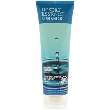 DESERT ESSENCE, ORGANICS, BODY WASH, FRAGRANCE FREE, 8 FL OZ / 237ml