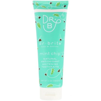 DR. BRITE, NATURAL ANTIOXIDANT WHITENING TOOTHPASTE, MINT CHIP, 5 OZ / 142g