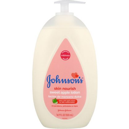 JOHNSON'S, SKIN NOURISH, SWEET APPLE LOTION, 16.9 FL OZ / 500ml