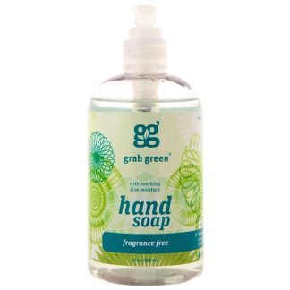 GRAB GREEN, HAND SOAP, FRAGRANCE FREE, 12 OZ / 355ml