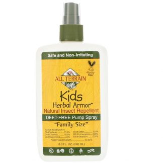 ALL TERRAIN, KIDS HERBAL ARMOR, NATURAL INSECT REPELLENT, 8 FL OZ / 240ml