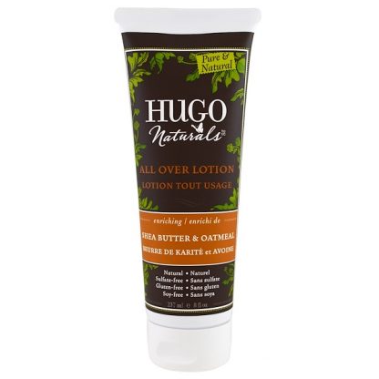 HUGO NATURALS, ALL OVER LOTION, SHEA BUTTER & OATMEAL, 8 FL OZ / 237ml