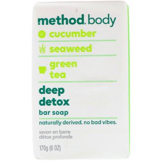 METHOD, BODY, DEEP DETOX, BAR SOAP, 6 OZ / 170g