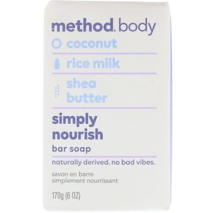 METHOD, BODY, SIMPLY NOURISH, BAR SOAP, 6 OZ / 170g