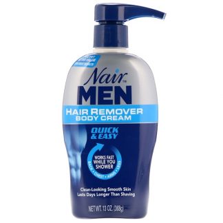 NAIR , FOR MEN, HAIR REMOVER BODY CREAM, BACK, CHEST, ARMS AND LEGS, 13 OZ / 368g