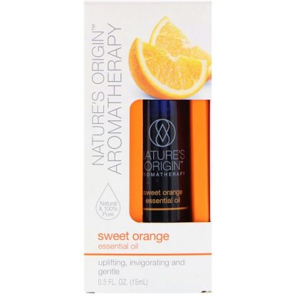 NATURE'S ORIGIN, AROMATHERAPY, ESSENTIAL OIL, SWEET ORANGE, 0.5 FL OZ / 15ml