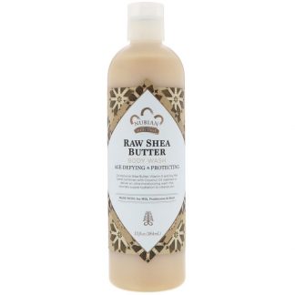 NUBIAN HERITAGE, BODY WASH, RAW SHEA BUTTER, 13 FL OZ / 384ml