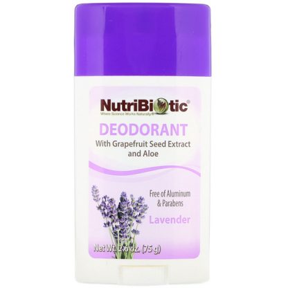 NUTRIBIOTIC, DEODORANT, LAVENDER, 2.6 OZ / 75g