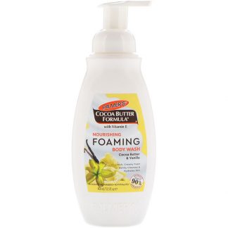 PALMER'S, NOURISHING FOAMING BODY WASH, COCOA BUTTER & VANILLA, 13.5 FL OZ / 400ml