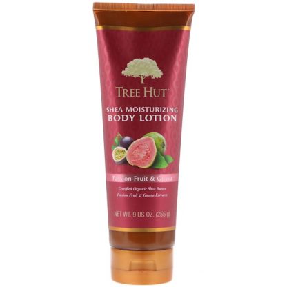 TREE HUT, SHEA MOISTURIZING BODY LOTION, PASSION FRUIT & GUAVA, 9 OZ / 255g