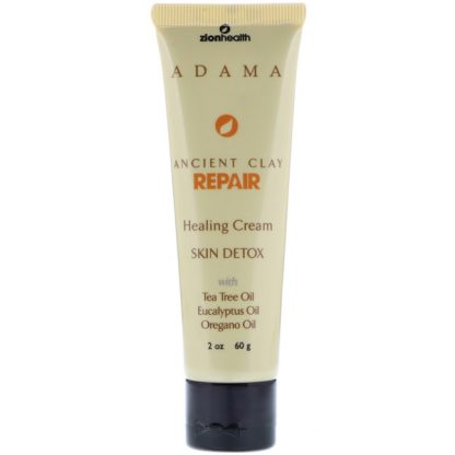 ZION HEALTH, ADAMA, ANCIENT CLAY REPAIR, HEALING CREAM, 2 OZ / 60g