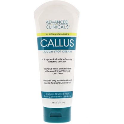 ADVANCED CLINICALS, CALLUS, ROUGH SPOT CREAM, 8 FL OZ / 237ml