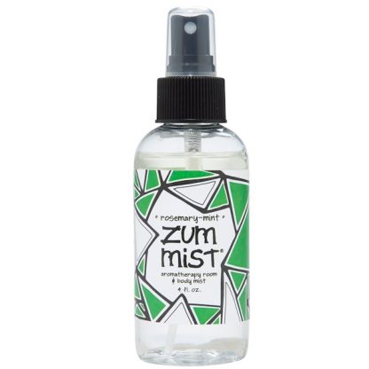 INDIGO WILD, ZUM MIST, AROMATHERAPY ROOM & BODY MIST, ROSEMARY-MINT, 4 FL OZ