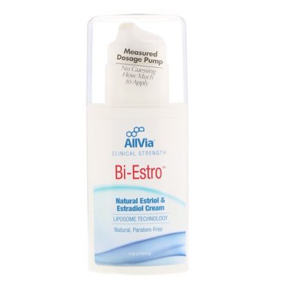 ALLVIA, BI-ESTRO, NATURAL ESTRIOL & ESTRADIOL CREAM, UNSCENTED, 4 OZ / 113.4G)