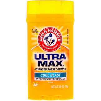 ARM & HAMMER, ULTRAMAX, SOLID ANTIPERSPIRANT DEODORANT, FOR MEN, COOL BLAST, 2.6 OZ / 73g