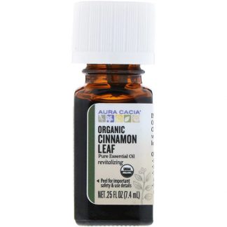 AURA CACIA, ORGANIC, CINNAMON LEAF, .25 FL OZ / 7.4ml