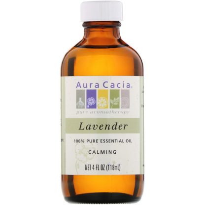 AURA CACIA, 100% PURE ESSENTIAL OIL, LAVENDER, 4 FL OZ / 118ml